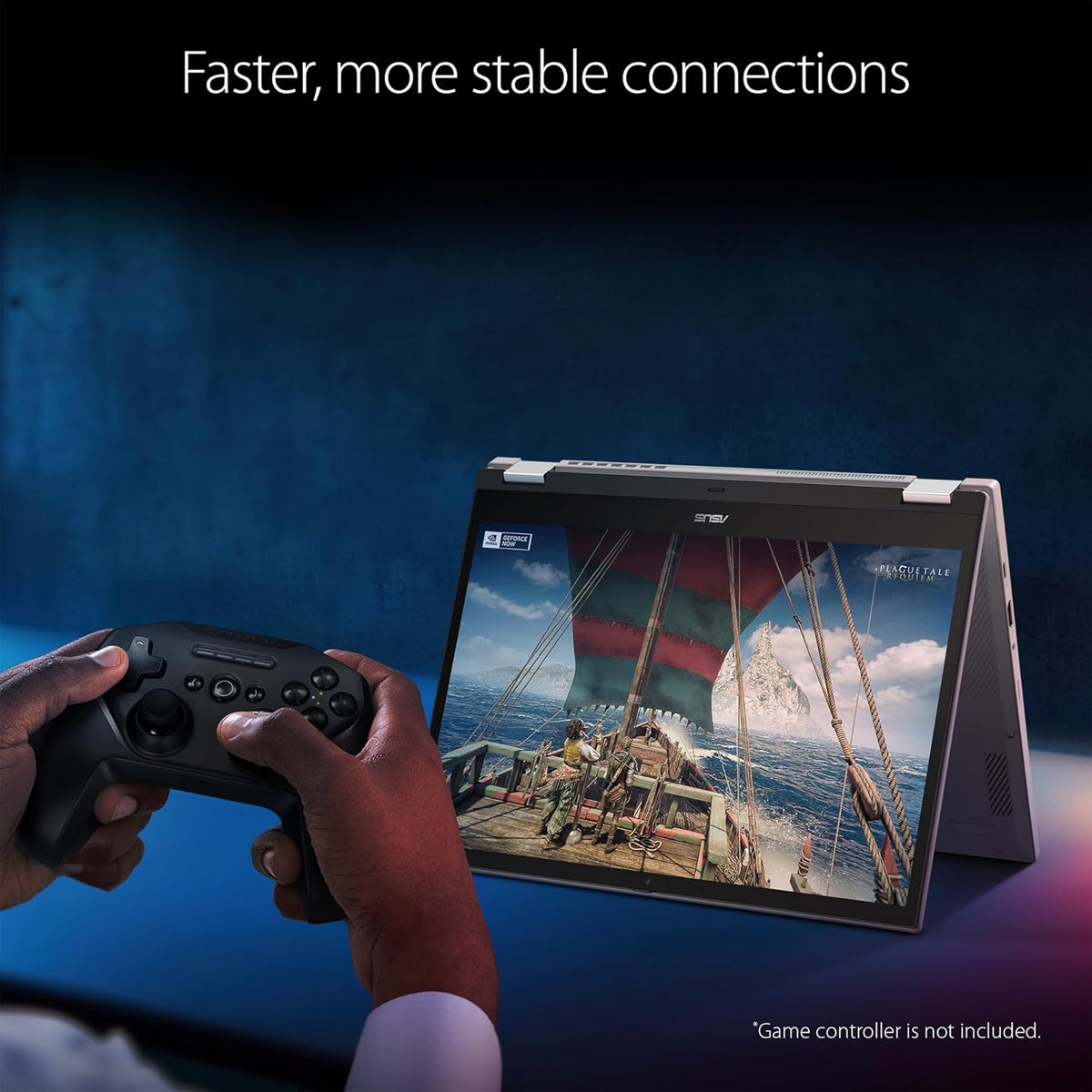 ASUS Chromebook Vibe CX34 Flip Cloud Gaming Laptop, 14" 144Hz Touchscreen Display, Intel® Core™ i5-1235U Processor, 512GB SSD, 16GB RAM, ChromeOS, Pearl White, CX3401FBA-AS51T-CB - PuriLite