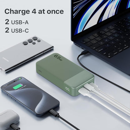 NOBIS 65W Portable Charger, 20000mAh Power Bank