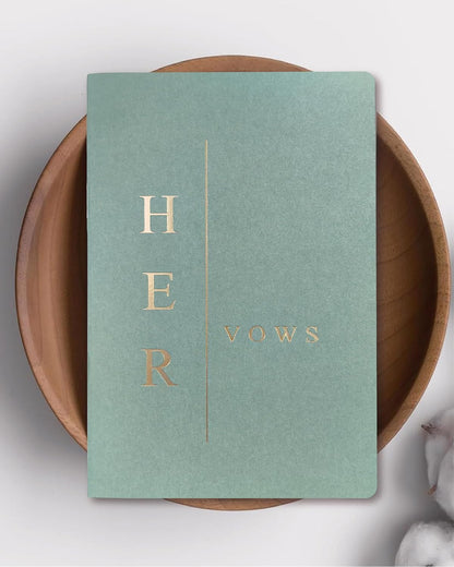 GroomBrideGifts Wedding Vow Book for His and Hers, Soft Touch, Perfectly Sized Bride and Groom Vow Books, Wedding Essentials, Wedding Registry Ideas, His and Hers Gifts - PuriLite