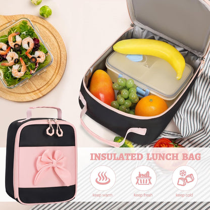 DIGOBAY Backpack for Girls, 3PCS Girls Backpack with Lunch Bag Pencil Case, Kids Backpack for Kindergarten Elementary School - PuriLite