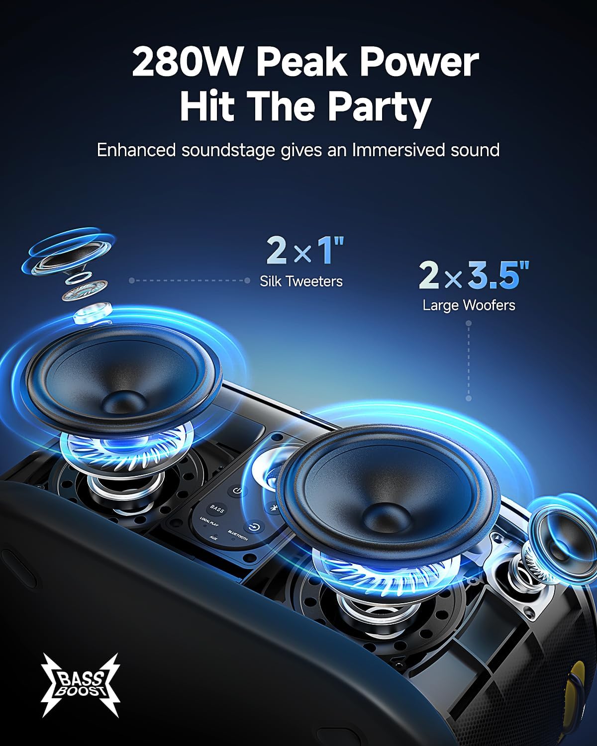 Karaoke Machine for Adults & Kids with Screen Lyrics Display, 2 Wireless Microphones Auto-Charging, Portable Bluetooth Speaker PA System WiFi/HDMI, Home Outdoor Party Speaker (Shell Series) (Shell S2) - PuriLite
