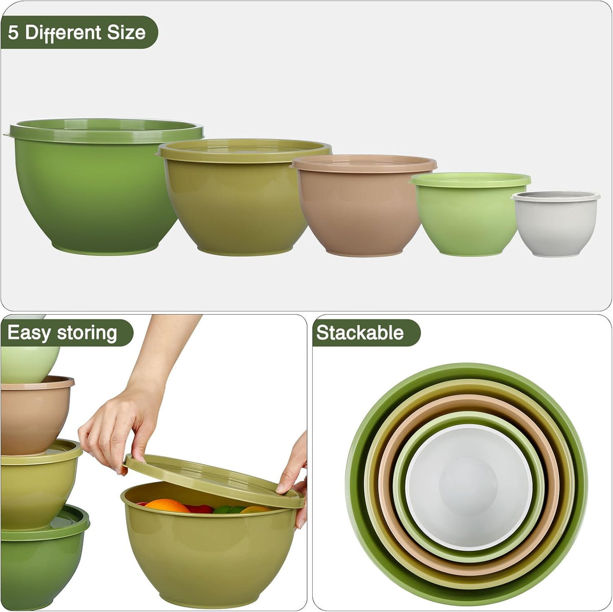 Purilite Select Plastic Mixing Bowl Set - PuriLite