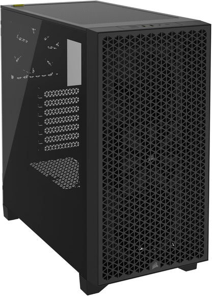 CORSAIR 3000D Airflow Mid-Tower PC Case – 2X SP120 Elite Fans – Four-Slot GPU Support – Fits up to 8X 120mm Fans – High-Airflow Design – Black - PuriLite