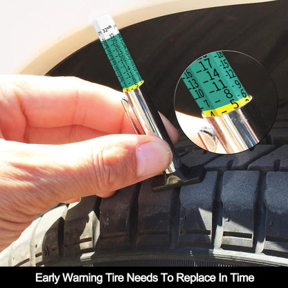 GODESON 88702 Smart Color Coded Tire Tread Depth Gauge - PuriLite