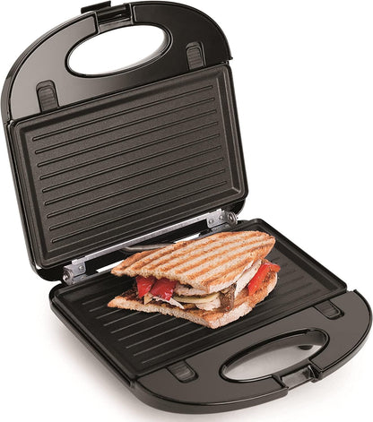 Salton 3-In-1 Pocket Sandwich Maker, Belgian Waffle Maker, and Electric Grill with Non-Stick Removable Dishwasher-Safe Plates, Indicator Lights, Cord Wrap and Upright Storage (SM154322), Small - PuriLite