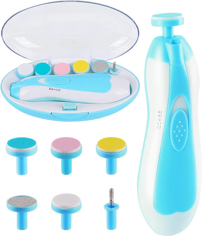 Baby Nail Trimmer Electric,Baby Nail File Clipper for Toes and Fingers - PuriLite