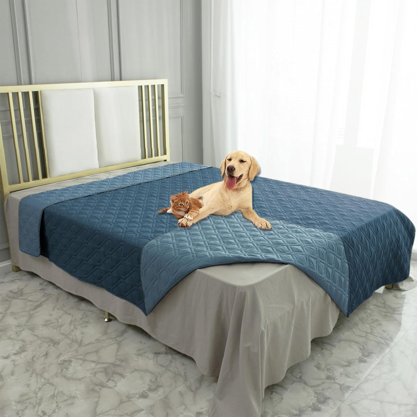 Ameritex Waterproof Dog Bed Cover Pet Blanket for Furniture Bed Couch Sofa Reversible - PuriLite