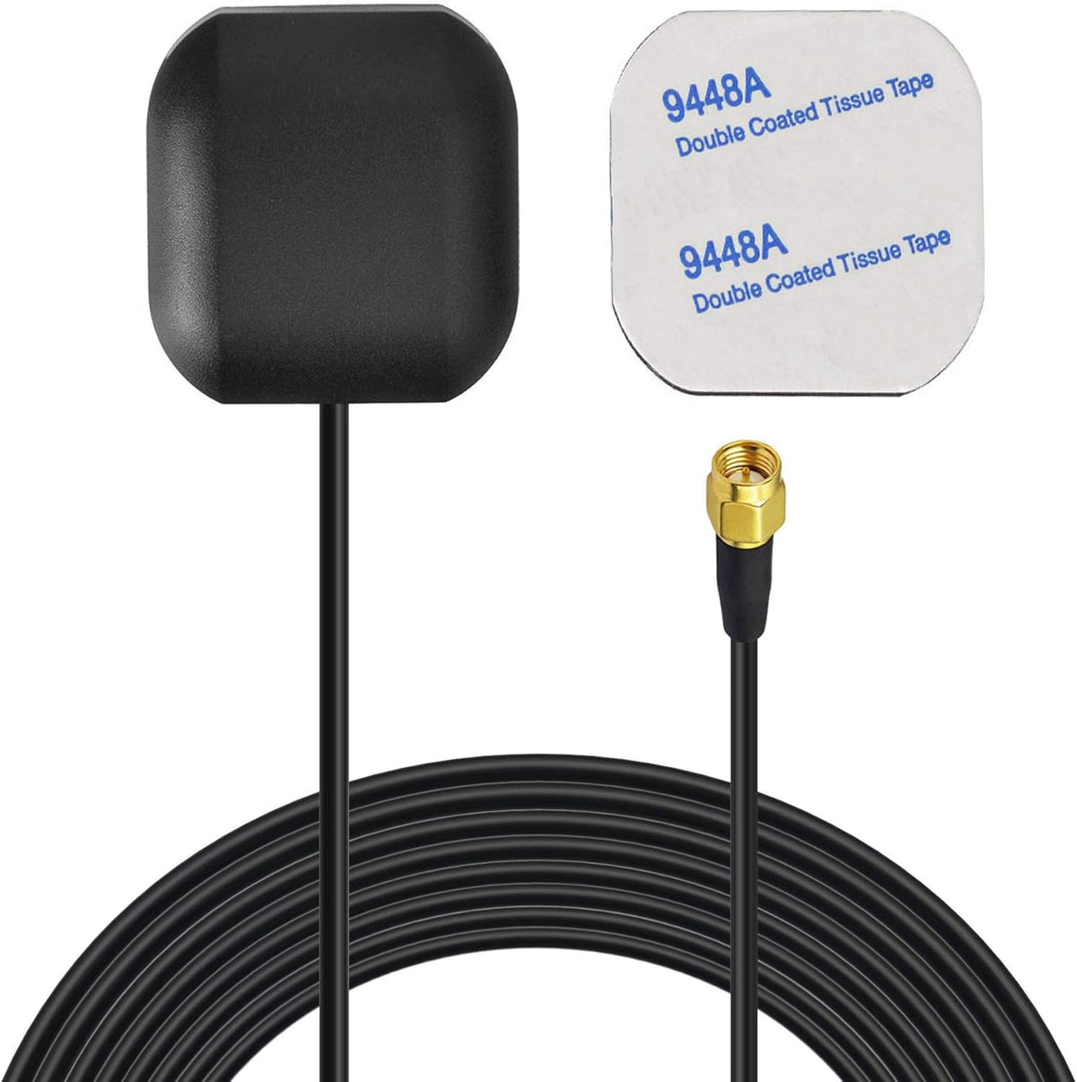 Bingfu Vehicle GPS Navigation Antenna Active GPS Antenna with Fakra C Right Angle Connector Compatible with Car Truck GPS Navigation Receiver System Factory DVD Stereo Head Unit - PuriLite