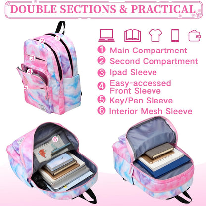 School Backpack for Men Women,Vaschy Lightweight School Bag Bookbag Casual Daypack for High School/College/Teens/Travel/Work - PuriLite