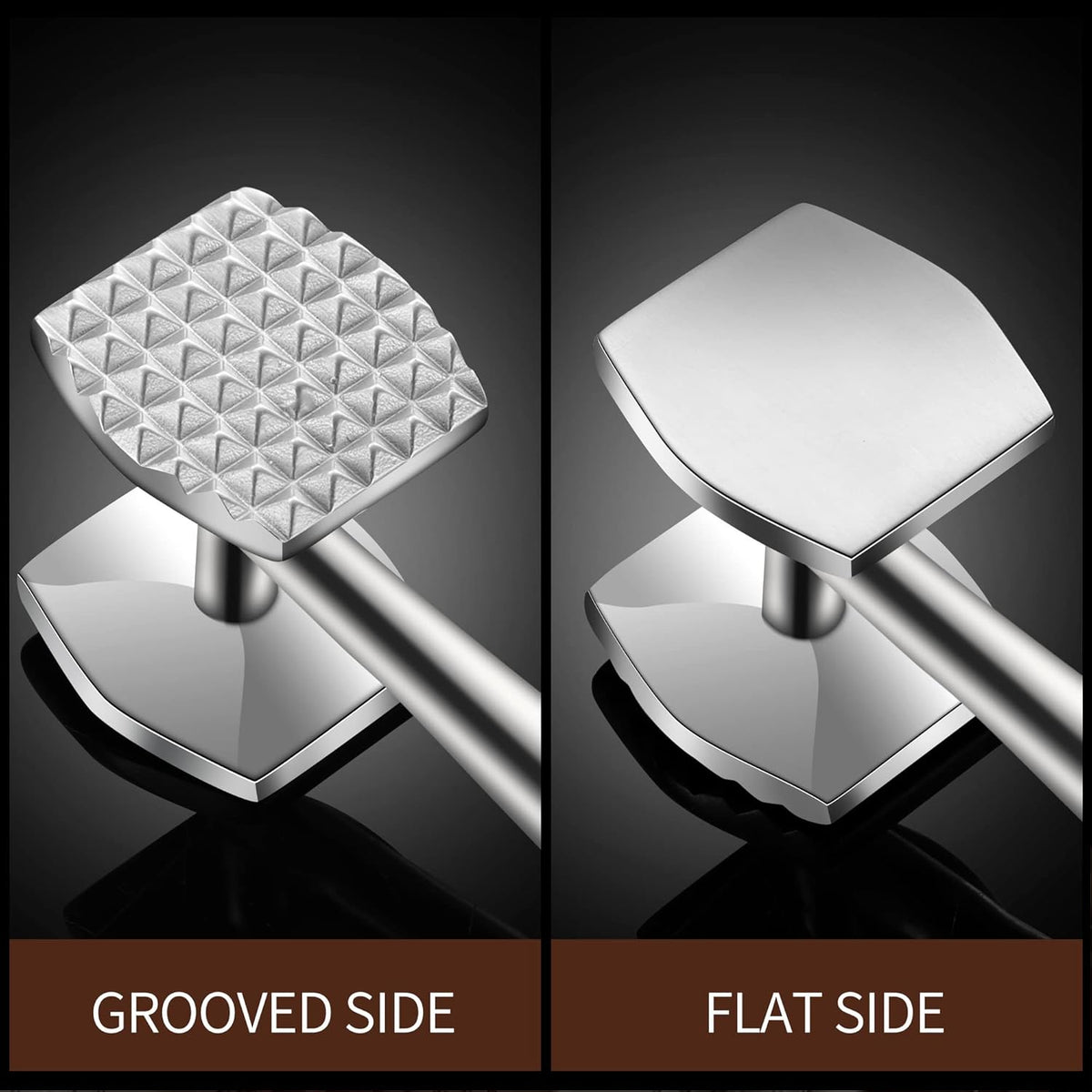 Purilite Select Double-Sided Meat Tenderizer Mallet - PuriLite