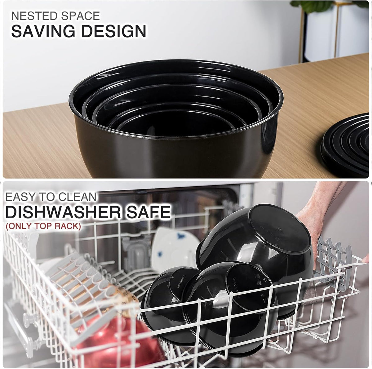 Purilite Select Plastic Mixing Bowl Set - PuriLite