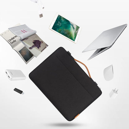 DOMISO 15.6 Inch Laptop Bag Cover Waterproof Shockproof Notebook Sleeve Case Shoulder Bag Protective Cover for 15.6" HP 15/ThinkPad E575/Lenovo IdeaPad S510,Black - PuriLite