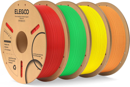 ELEGOO PLA Filament 1.75mm Black 1KG,3D Printer Filament Dimensional Accuracy +/- 0.02mm,1kg Cardboard Spool(2.2lbs) 3D Printing Filament Fits for Most FDM 3D Printers - PuriLite
