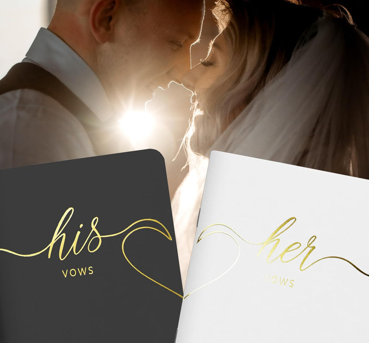LSSH GmbH Vow Books - His and Hers Wedding Essentials, 28 Pages, 5.5" X 4" (Dark Green & Sage) - PuriLite