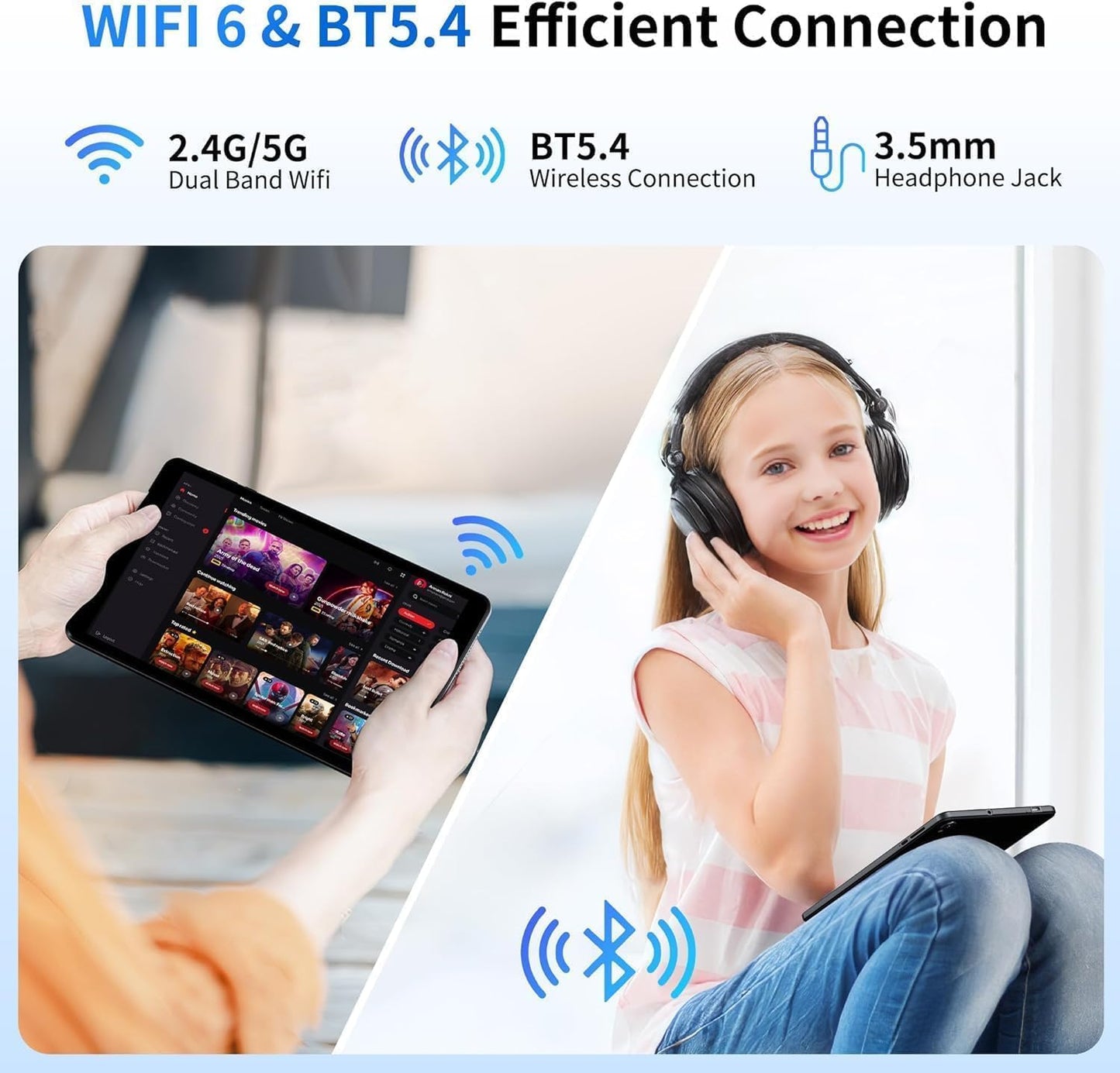 2025 Topsand Android 15 Tablet 8 inch Tablet, Octa-Core Processor, 12GB RAM 64GB ROM 2TB Expandable, 1280 * 800 IPS HD Screen, WiFi6, BT5.4, Widevine L1, 5MP+8MP Dual Camera - PuriLite