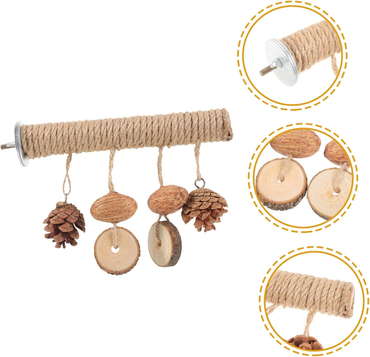 ifundom 4pcs Pet Bird Parrot Chewing Toy for Birds Parakeet Supplies Cage Cockatiel Toy Funny Parakeet