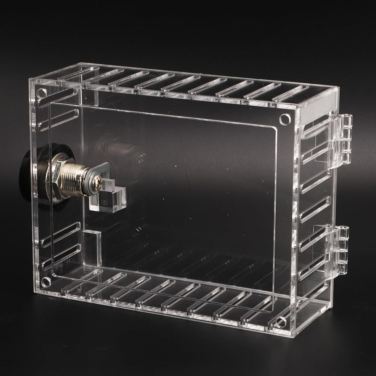 Universal Thermostat Guard Lock Box Small Clear Thermostat Cover with Combination Lock Fits Thermostats 4.92 X 3.74 X 1.97in or Smaller - PuriLite