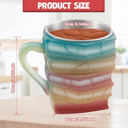 Purilite Select Hand-Painted Glass Book Mug - PuriLite