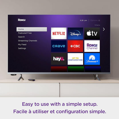 Roku Express 4K (Official Manufacturer Product) Streaming Media Player HD/4K/HDR with Smooth Wireless Streaming and Roku Simple Remote (No TV Controls), Includes Premium HDMI Cable - PuriLite