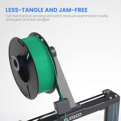 ELEGOO PLA Filament 1.75mm Black 1KG,3D Printer Filament Dimensional Accuracy +/- 0.02mm,1kg Cardboard Spool(2.2lbs) 3D Printing Filament Fits for Most FDM 3D Printers - PuriLite