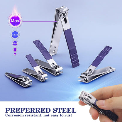 WOAMA Manicure Set 30 in 1 Nail Clipper Set Nail Kit for Women Men Stainless Steel Manicure Kit Professional with Travel Case - PuriLite
