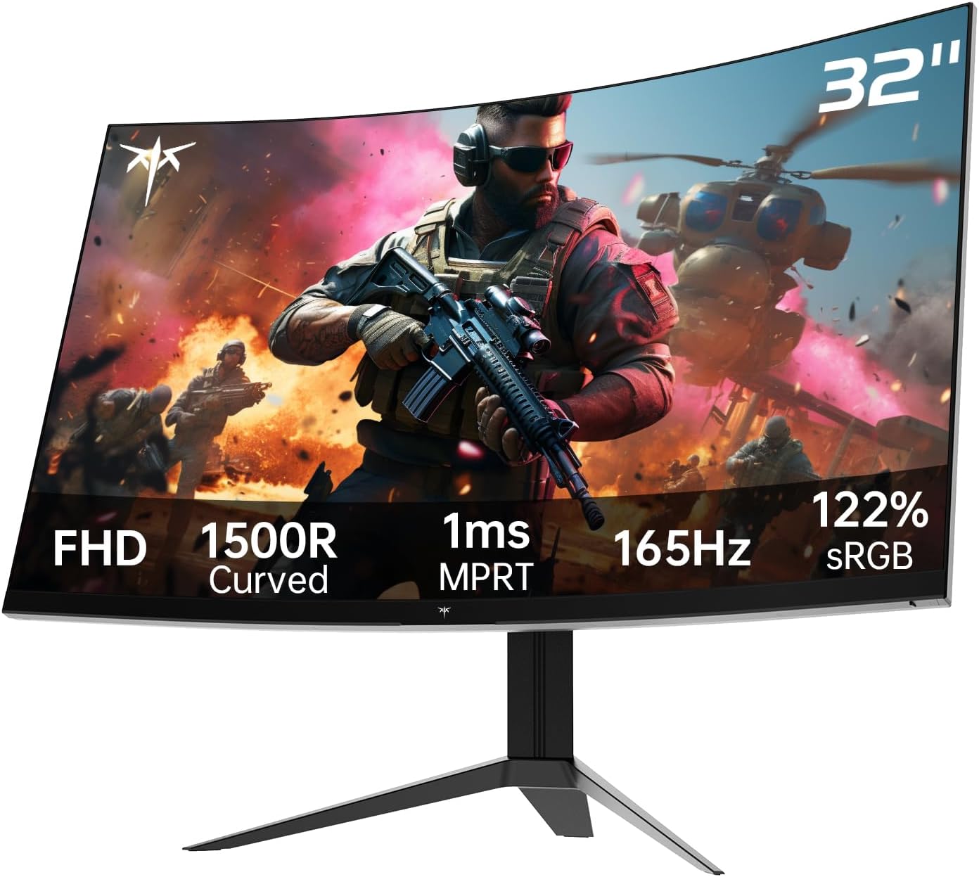 KTC 32 Inch 2K Computer Monitor, IPS 1440p Monitor with Ultra-Thin Bezels, HDR10, Freesync/G-sync, HDMI/DP Ports, Tilt Adjustable, Eyecare, Ideal for Business, Office, and Casual Gaming - PuriLite