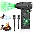 ZasLuke Compressed Air Duster, 300000RPM Cordless Electric Air Blower with Brushless Motor, 8-Gear Adjustable Mini Blower with Fast Charging, Dust Blower for Computer, Keyboard, House, Outdoor and Car - PuriLite
