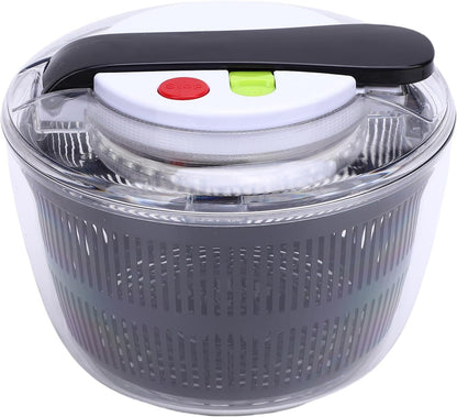SENECESLI Salad Spinner, Easy Press Vegetable Dryer PP for Lettuce (Black) - PuriLite