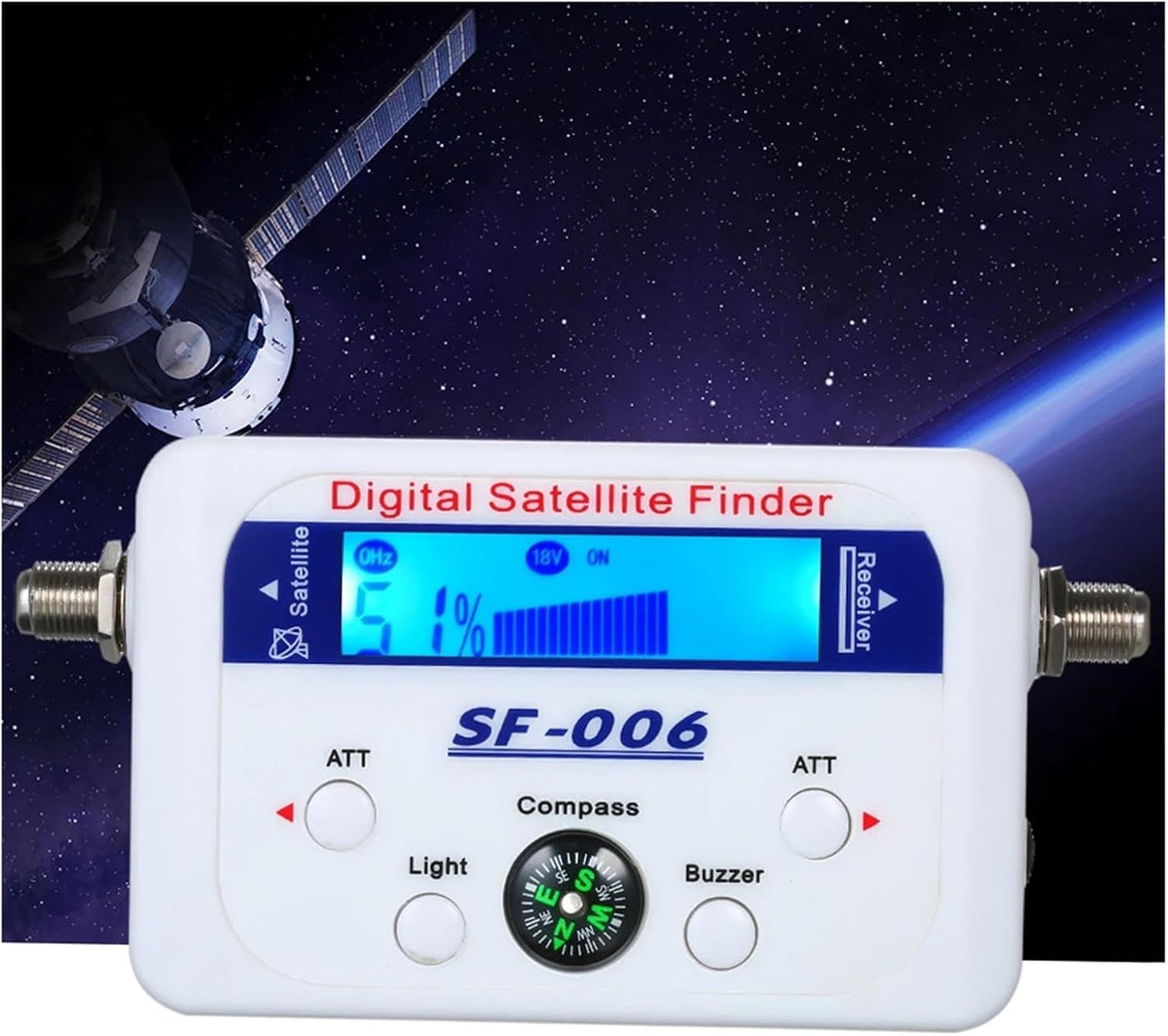 Digital Satellite Finder Satellite Signal Meter Mini Digital Satellite Signal Finder Meter with LCD Display Digital Satfinder for Dish Network Directv - PuriLite