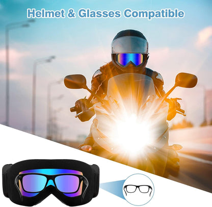 Lievermo Dirt Bike Goggles, Motorcycle Goggles 2 Pack ATV Goggles Riding Goggles Ski Goggles Windproof Glasses Racing Goggles - PuriLite