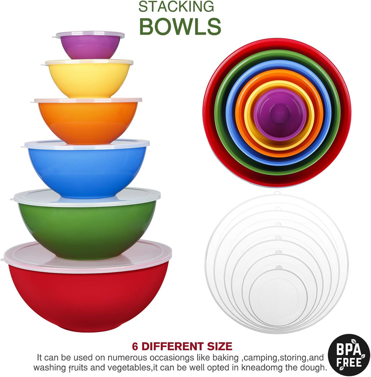Purilite Select Plastic Mixing Bowl Set - PuriLite