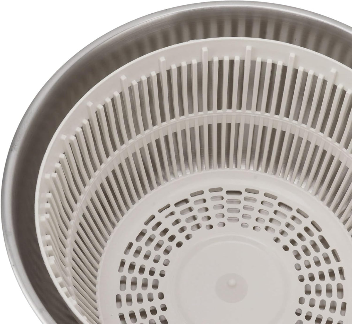 Srliya Stainless Steel Salad Spinner Multifunctional Large Capacity Lettuce Spinner Vegetable Dryer Fruit Washer Drain Basket - PuriLite