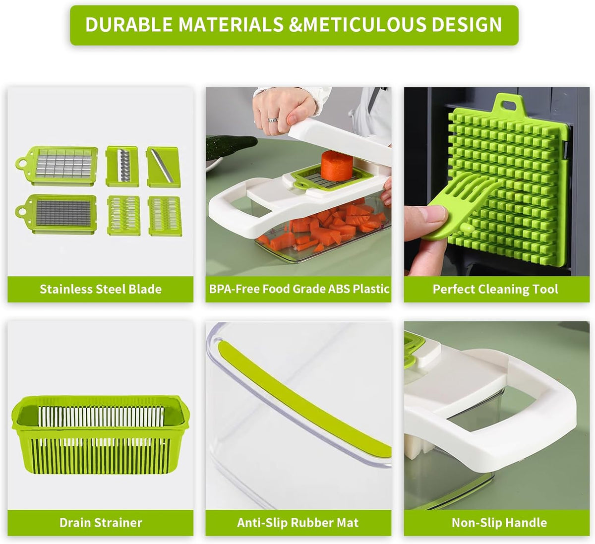Purilite Select 8-in-1 Vegetable Chopper Slice Smarter, Cook Faster - PuriLite