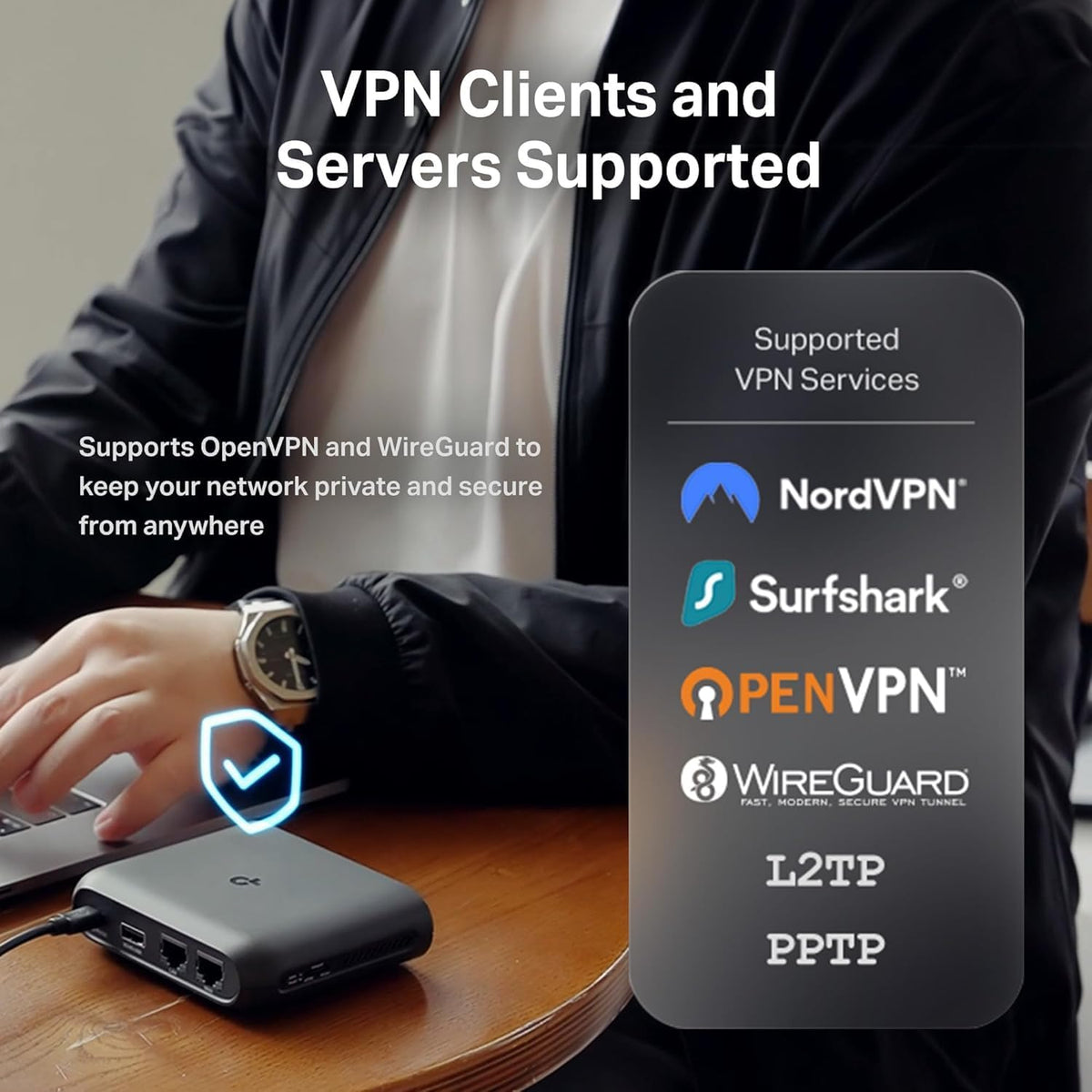 TP-Link Dual-Band WiFi 6 AX3000 Travel Router (TL-WR3002X) – Pocket-Sized, Multi-Gig, OpenVPN, WireGuard, USB 3.0, Phone Tethering, Public WiFi Sharing, Hotel/Cruise Ready, Multi-Mode - PuriLite