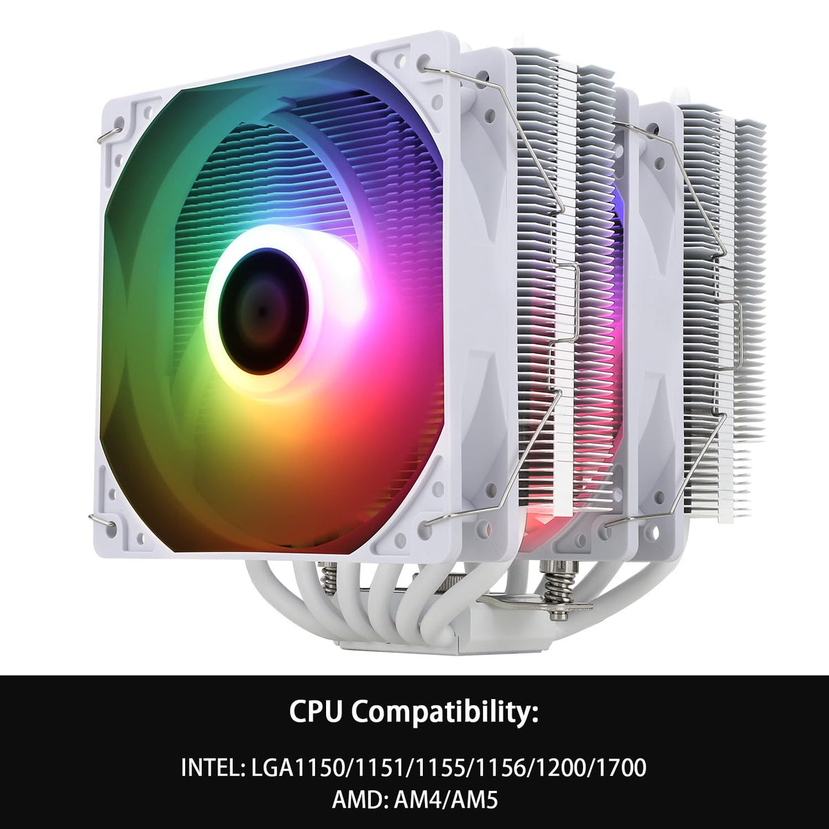 Thermalright Peerless Assassin 120 SE Black CPU Cooler, 6 Heat Pipes AGHP Technology, Dual 120mm PWM Fans, 1550RPM Speed, for AM4/AM5 and Intel LGA 1700/1851/115X/1200,Computer CPU Cooling - PuriLite