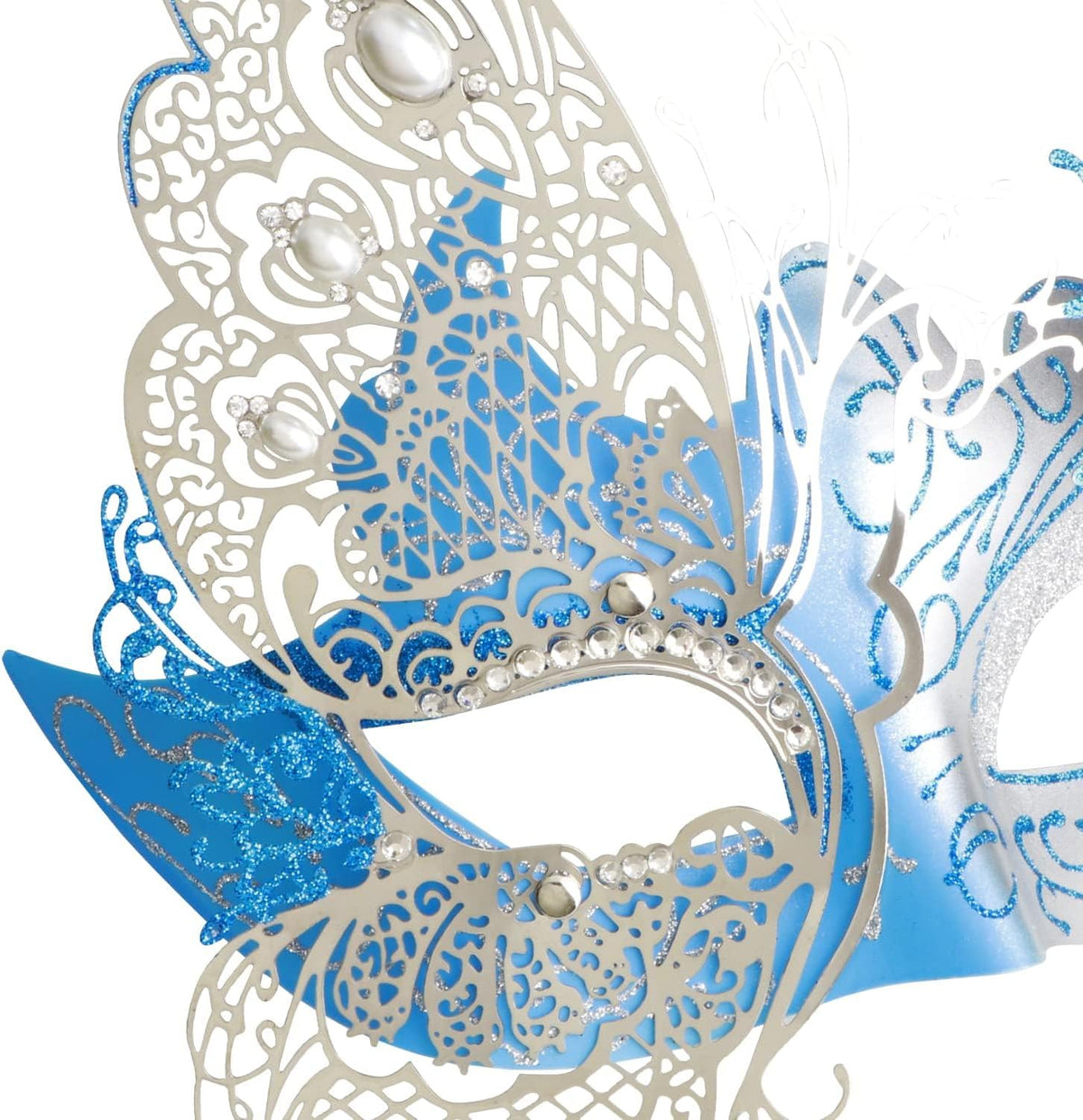 Mysterious Venetian Butterfly Lady Masquerade Halloween Party Mask - PuriLite