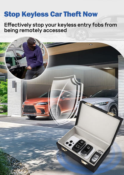 Samfolk Faraday Box with Faraday Pouchs, Faraday Box for Car Keys,RFID Key Fob Protector Anti-Theft Key Fob Box, Anti-Theft Cages for Car Keys, Phone and Credit Card - PuriLite