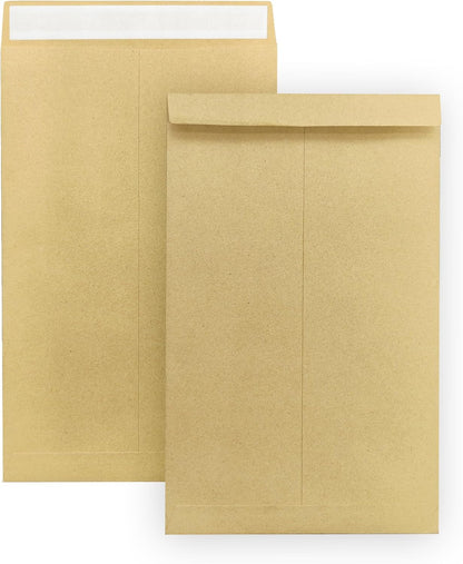Tanshuqin 9" x 12.75" Self-Seal Catalog Envelopes 32lb Kraft Envelopes for Invitation Cards, Organizing and Storage, Pictures, Photos, Documents (100 PCS) - PuriLite