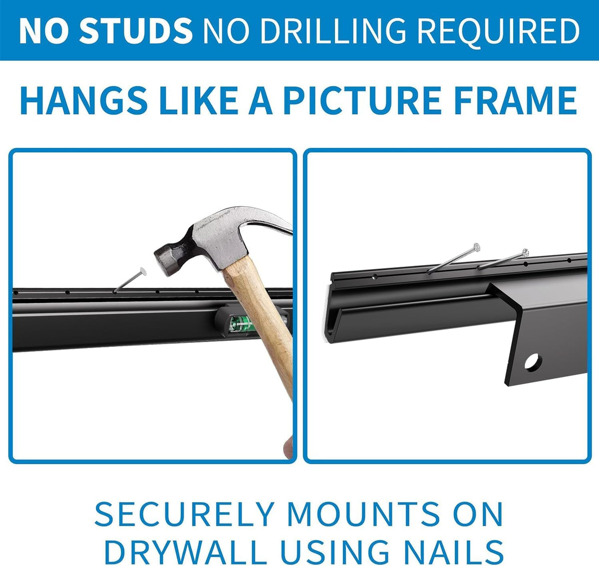 Studless Drywall TV Mount for 12-55 inch TVs, No Stud TV Wall Bracket Max VESA 400x400mm up to 100 lbs Universal Fits Most LED LCD Plasma Flat/Curved Screen TVs & Monitors - PuriLite