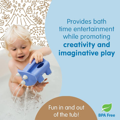 Dr. Brown’s CleanUp Pour & Roar Watering Can, Baby Bath Essentials Kids Toy, BPA Free, Certified Plastic Neutral, 6m+ - PuriLite