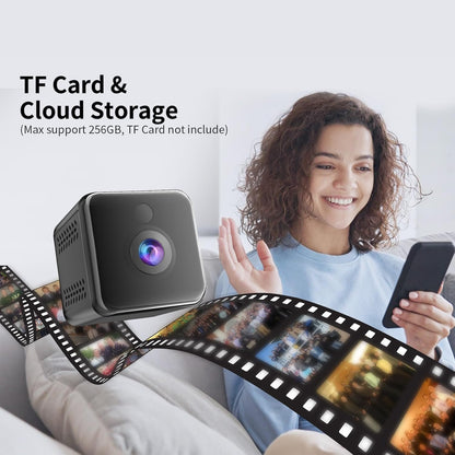 OBEST Mini Camera 1080P HD, Wireless Home Indoor Outdoor Security Camera, Small Nanny Cam House Office Cameras Mobile Phone APP Remote, Long Battery Life with Motion Detector and Night Vision - PuriLite
