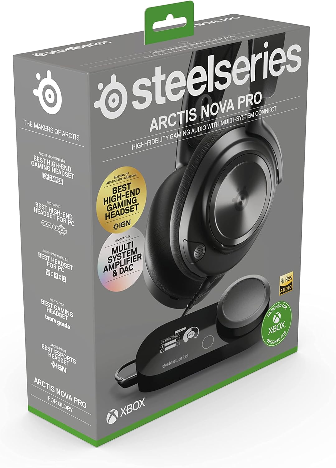 NEW SteelSeries Arctis Nova Pro Wireless Multi-System Gaming Headset - Premium Hi-Fi Drivers - Active Noise Cancellation - Infinity Power System - ClearCast Gen 2 Mic - PC, PS5/PS4, Switch, Mobile - PuriLite