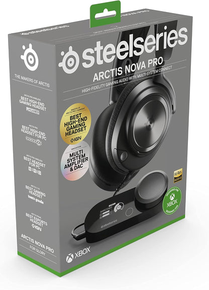 NEW SteelSeries Arctis Nova Pro Wireless Multi-System Gaming Headset - Premium Hi-Fi Drivers - Active Noise Cancellation - Infinity Power System - ClearCast Gen 2 Mic - PC, PS5/PS4, Switch, Mobile - PuriLite