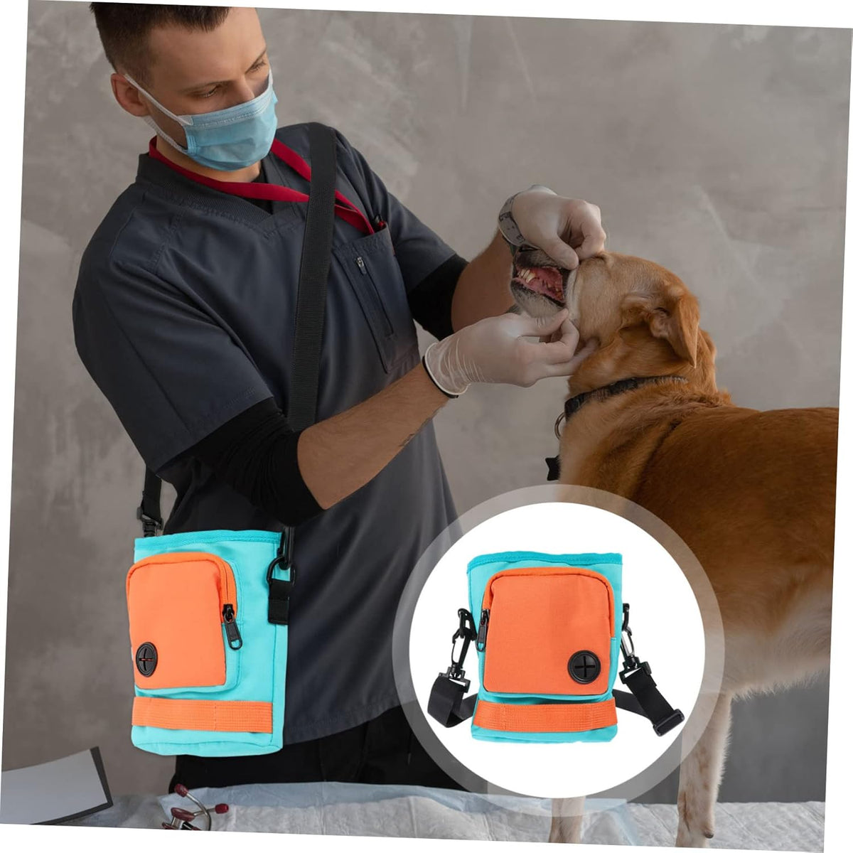 Dog Treat Pouch with Adjustable Waist Strap Lightweight and Durable Pet Training Bag for Treats and - PuriLite