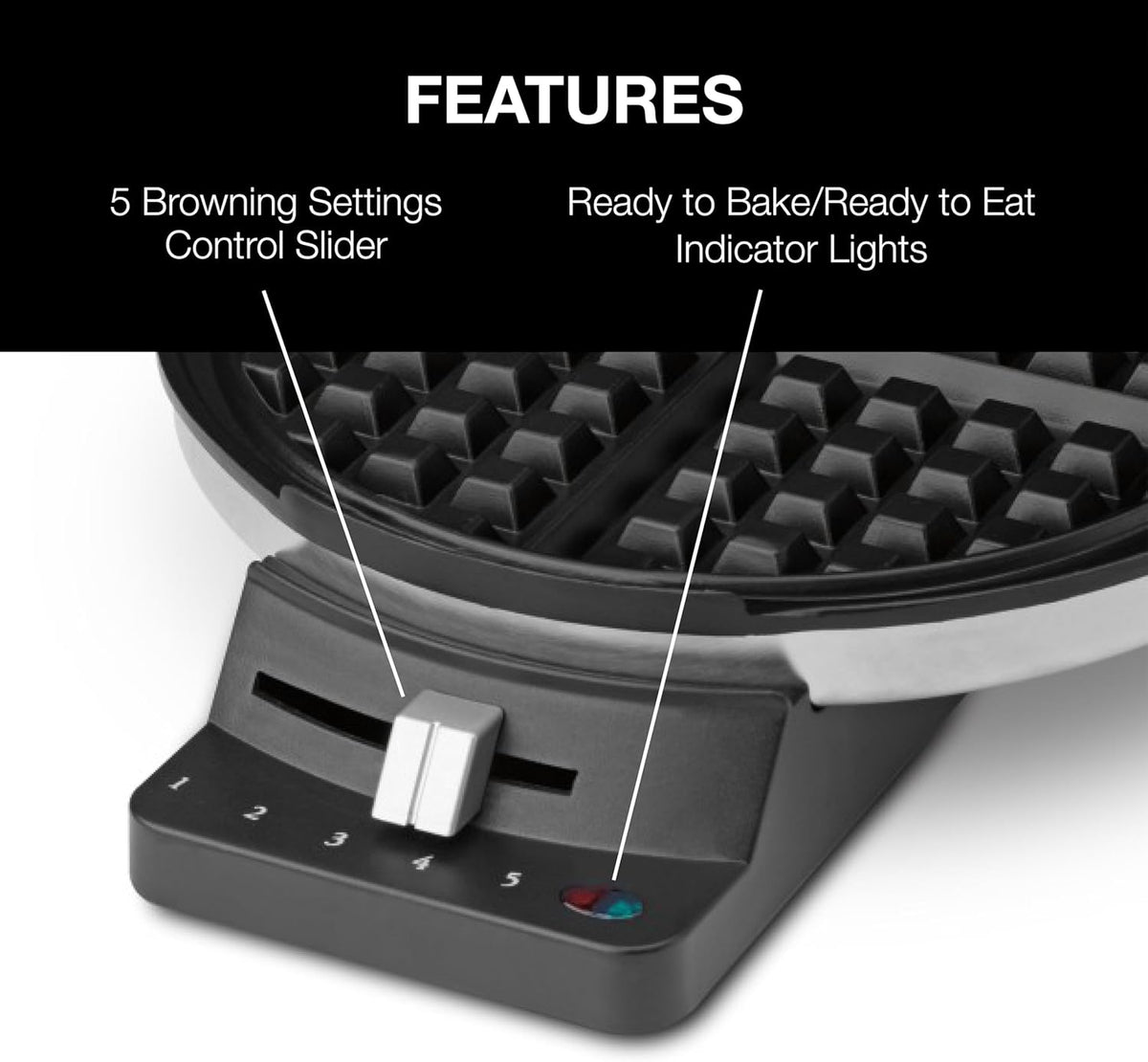 Cuisinart WMR-CAC Traditional Round Waffle Maker, small - PuriLite