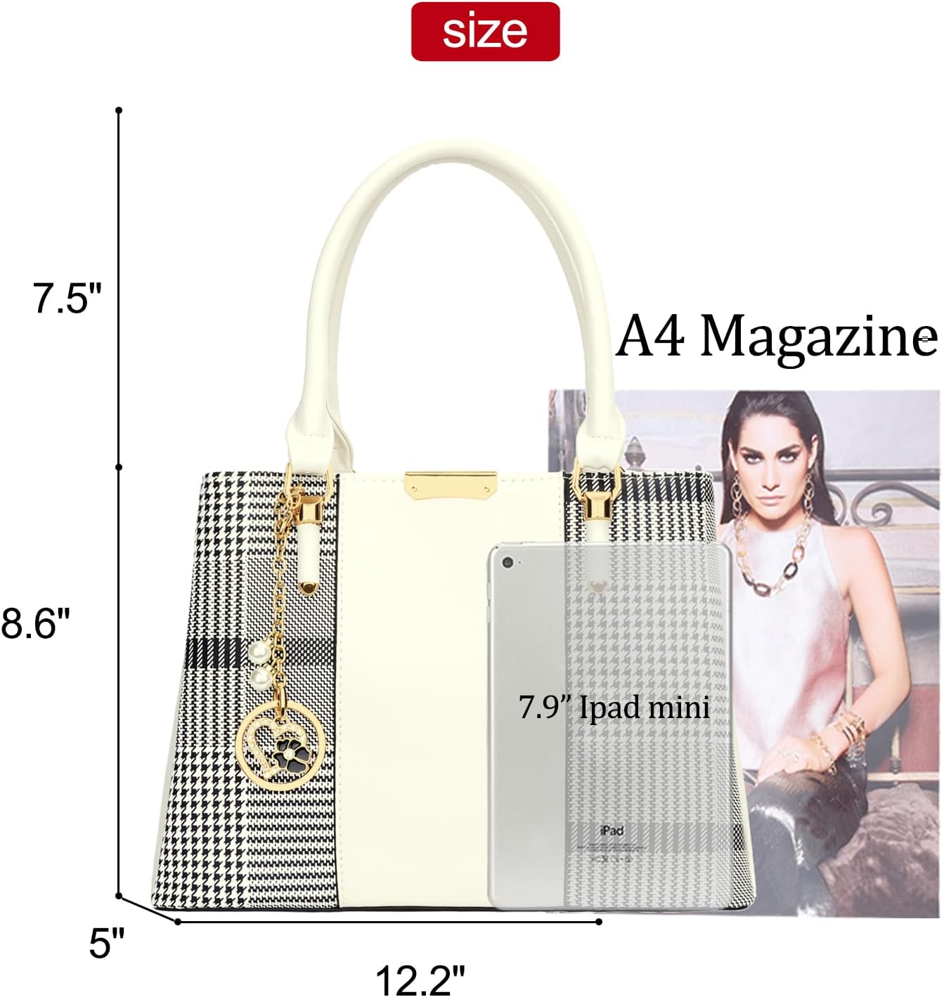 KKXIU Trendy Tote Bag for Women Lightweight Oxford Big Capacity Shoulder Purses and Handbags - PuriLite