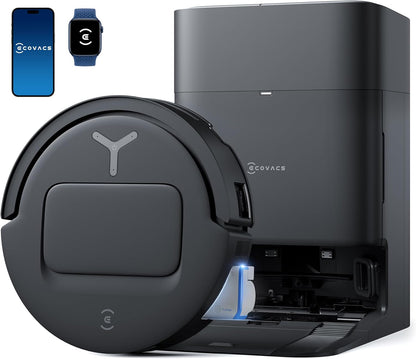 ECOVACS DEEBOT X9 PRO OMNI Robot Vacuum and Mop, BLAST™ 16,600Pa Suction, OZMO ROLLER Instant Self-Washing Mopping, ZeroTangle™ 3.0, Triple Lift System, AI Smart Navigation, Hands-Free OMNI Station - PuriLite