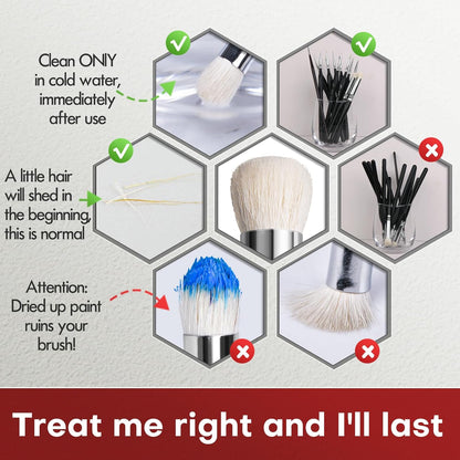 Detail Paint Brushes Set 10pcs Miniature Brushes for Fine Detailing & Art Painting - Acrylic, Watercolor,Oil,Models - PuriLite