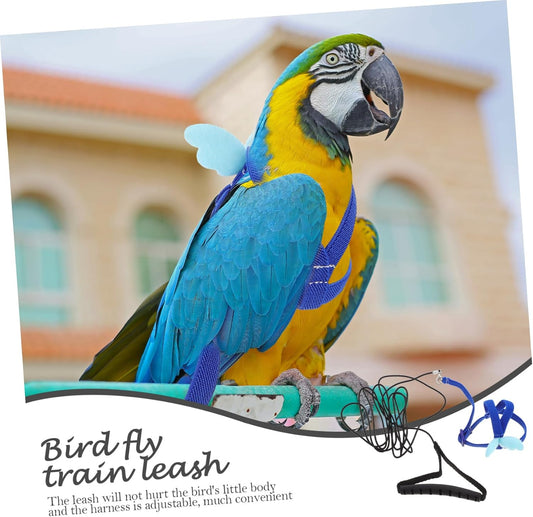 BESPORTBLE 4pcs Bird Training Rope Parrot Harness Leash for Pet Supply Training Harness Set for Small Birds