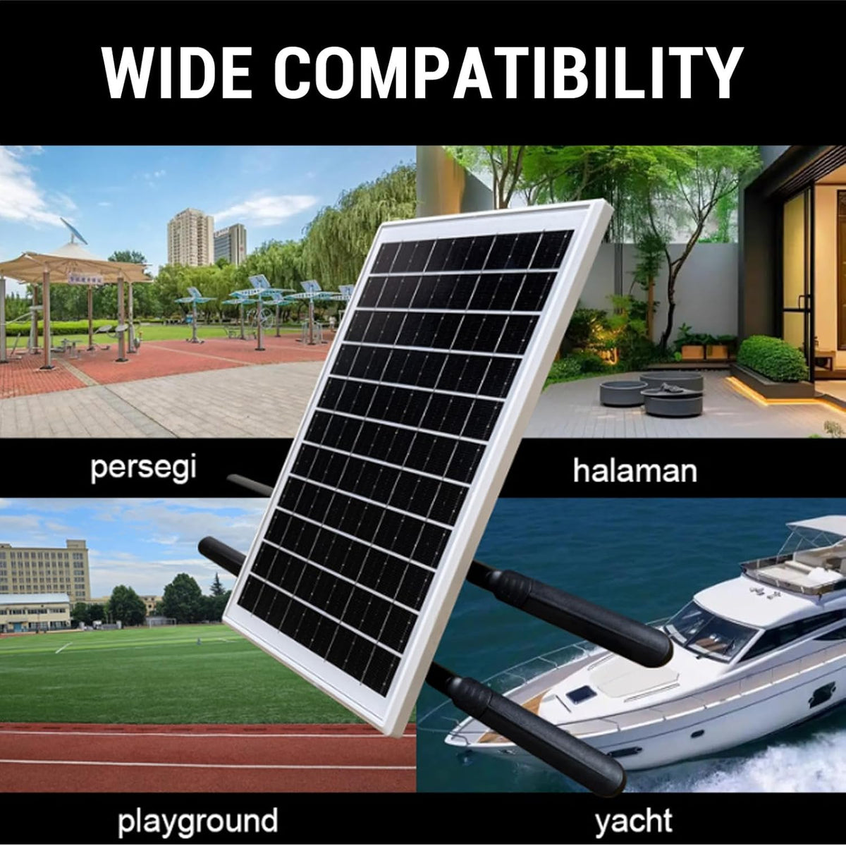 4G LTE Modem Router with SIM Card Slot, Solar Powered Wi Fi Extender Signal Boosters Solar Battery Outdoor, Long Ranges Up to 50M Wire Less Signal Boosters Wi Fi Repeater - PuriLite